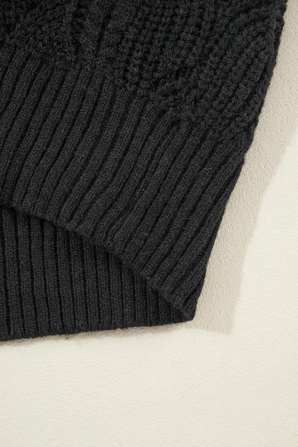 Neck Drop Shoulder Sweater