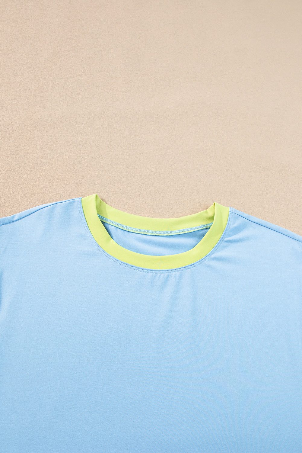 Sky Blue Color Block showing different color collar