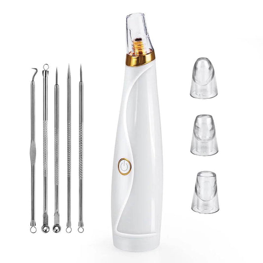 Professional blackhead remover pore vacuum kit with 5-piece extraction accessories