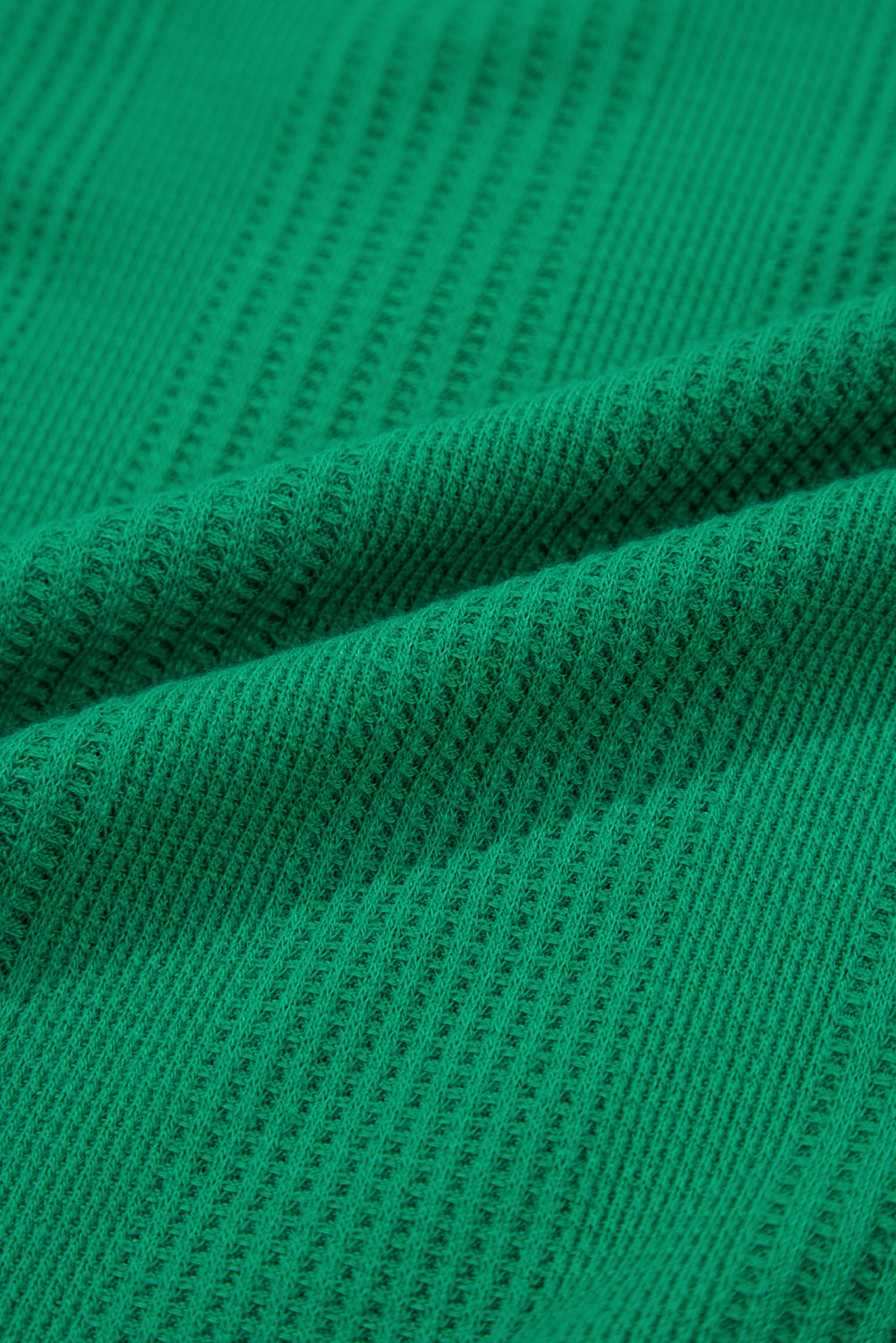 Ensemble débardeur et pantalon côtelés de couleur unie verte