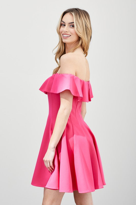 Robe trapèze à volants