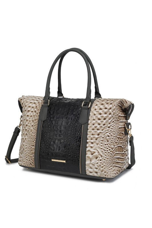 Sac de sport MKF en simili-crocodile gaufré par Mia K