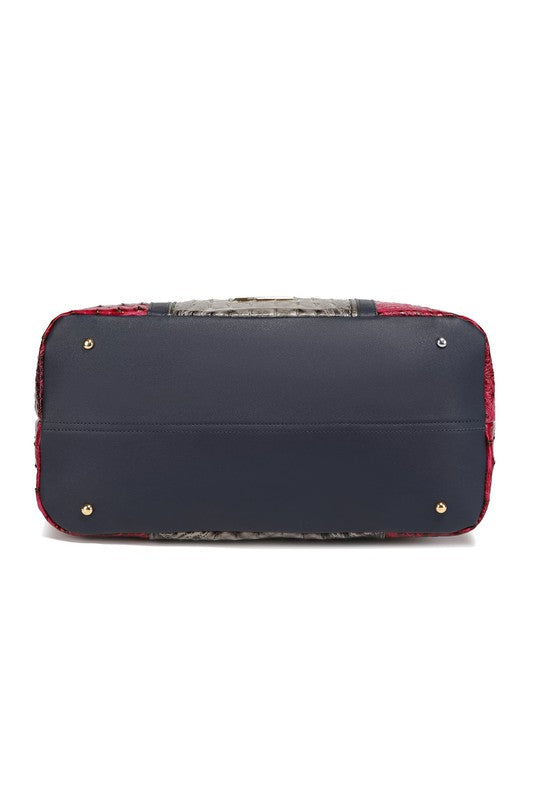 Sac de sport MKF en simili-crocodile gaufré par Mia K