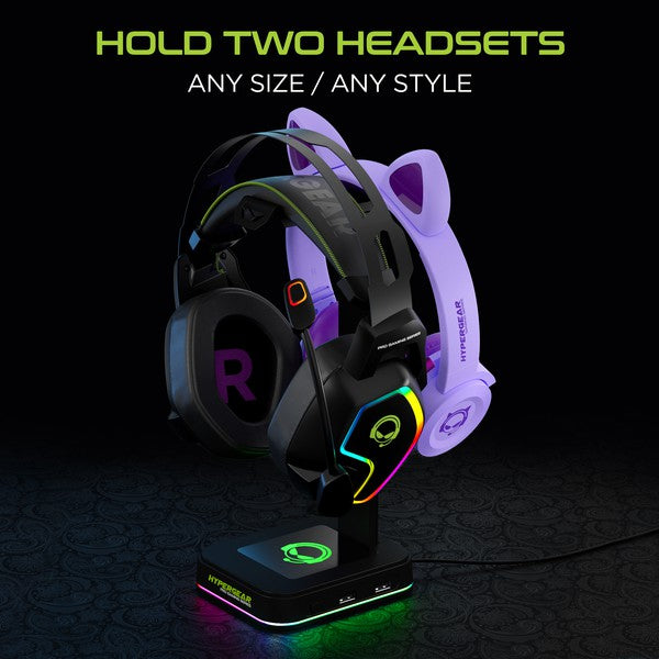 Support de casque HyperGear RGB Command Station