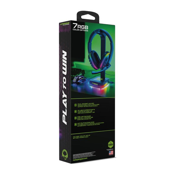 Support de casque HyperGear RGB Command Station