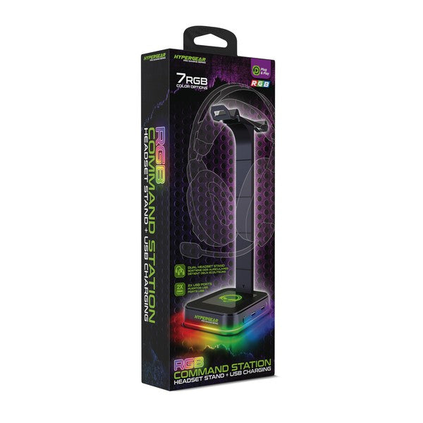 Support de casque HyperGear RGB Command Station