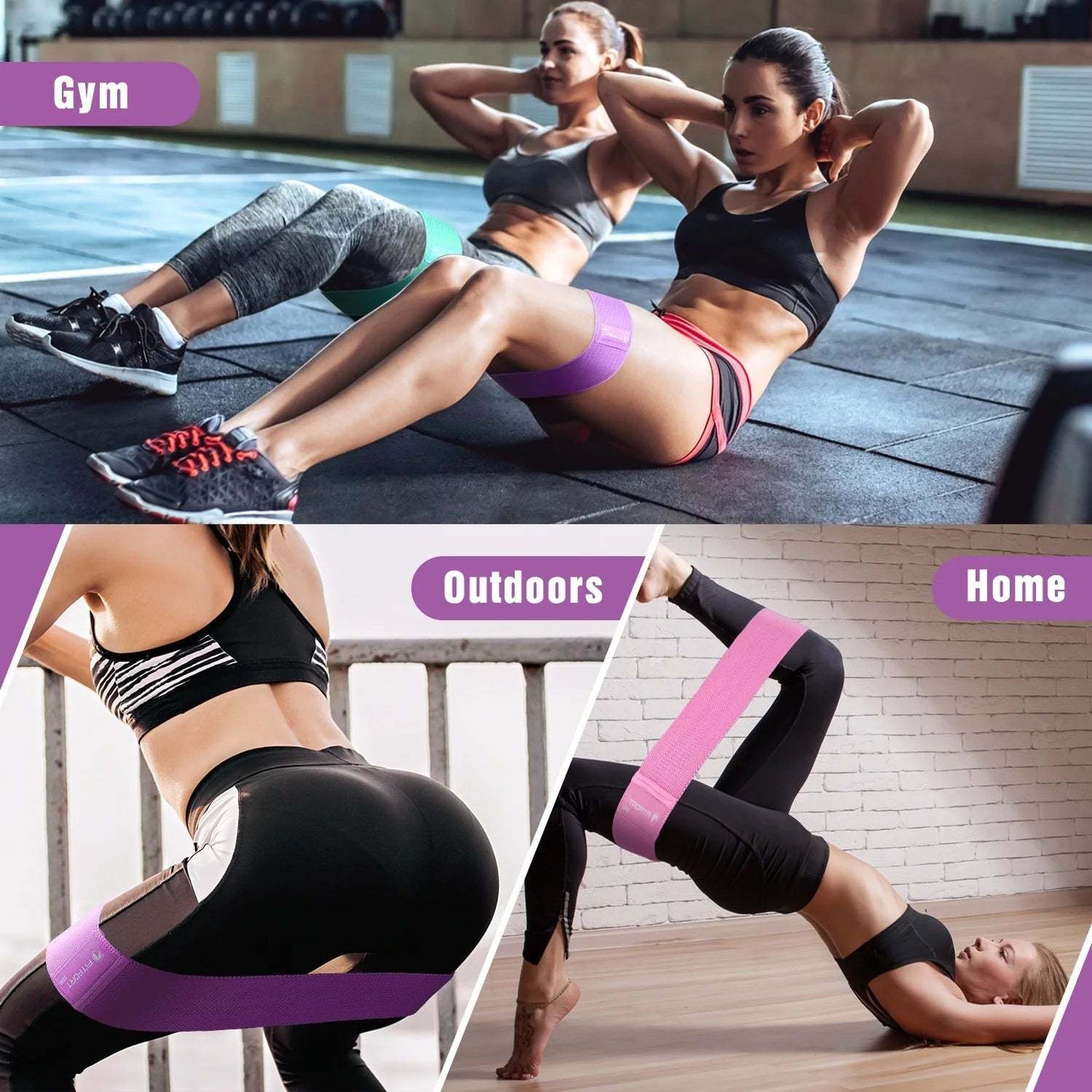 Slip Elastic Booty Bands for Women