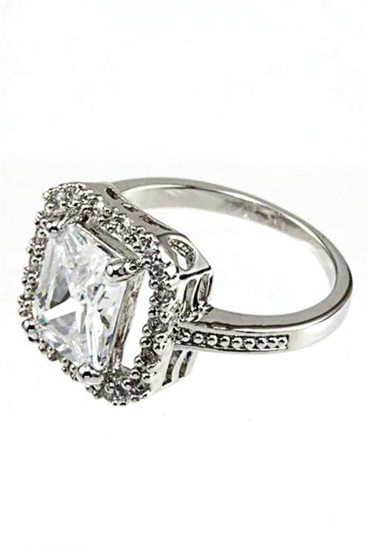 Cubic Zirconia Ring for women in elegant finish