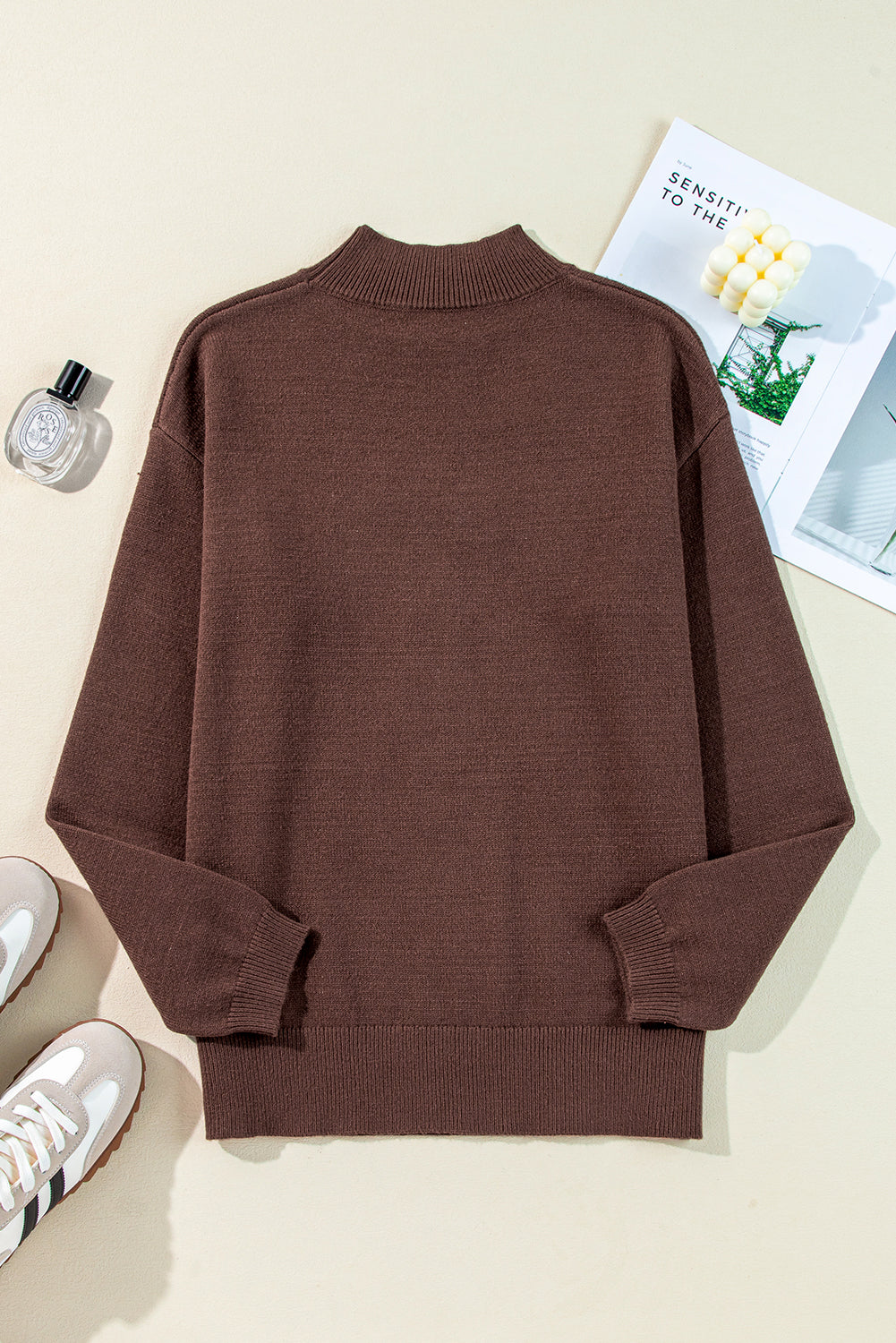 Pull col montant à imprimé botte style western – Cozy Plus Western Spirit