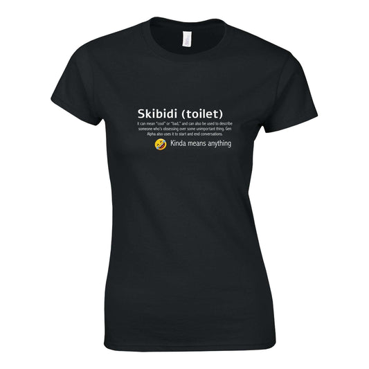 The Meaning of Skibidi T-Shirt featuring bold meme-inspired graphic design – viral trend tee for TikTok and internet culture fans