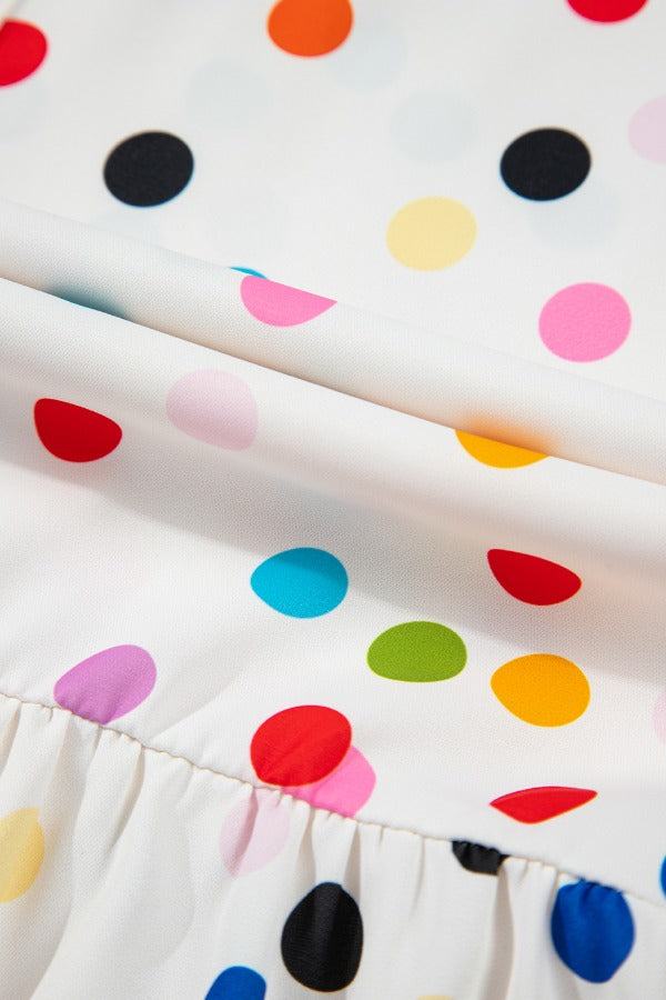 Polka Dot Babydoll Blouse