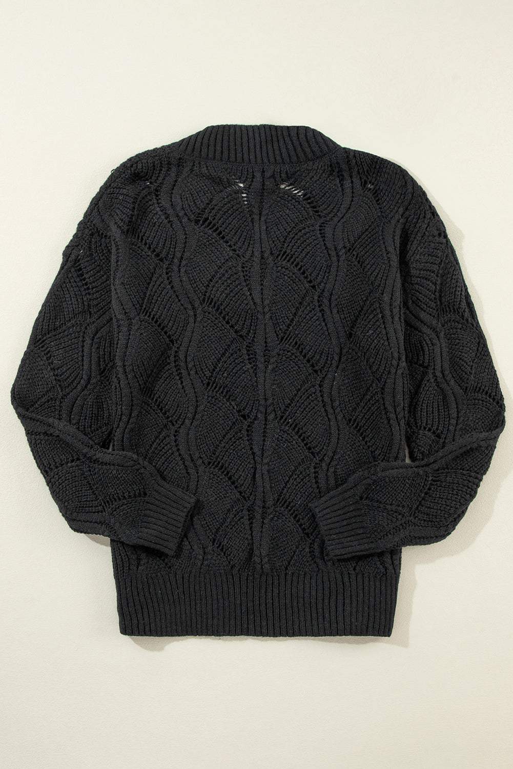 Neck Drop Shoulder Sweater