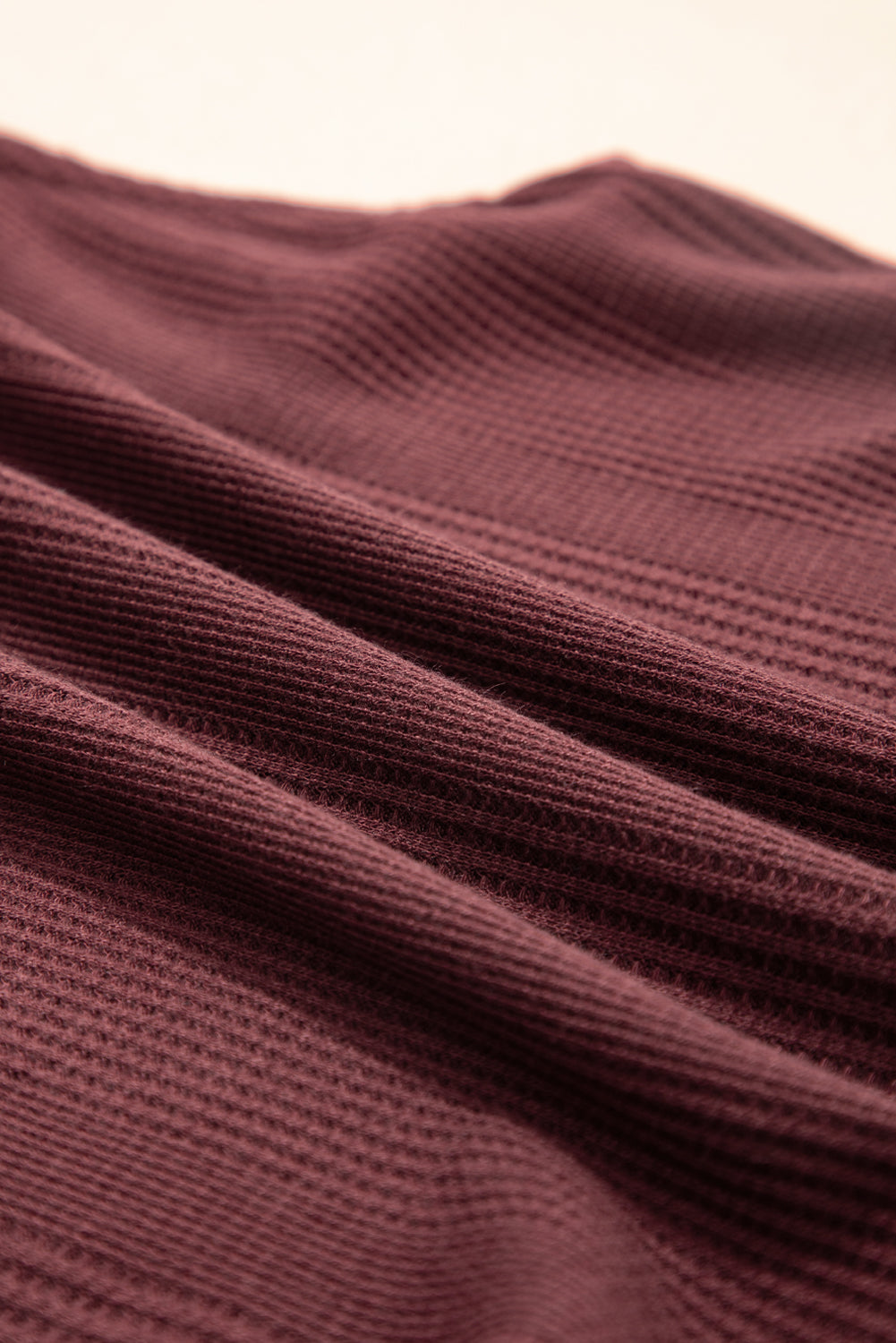Ensemble débardeur et pantalon côtelés à volants de couleur unie Red Dahlia