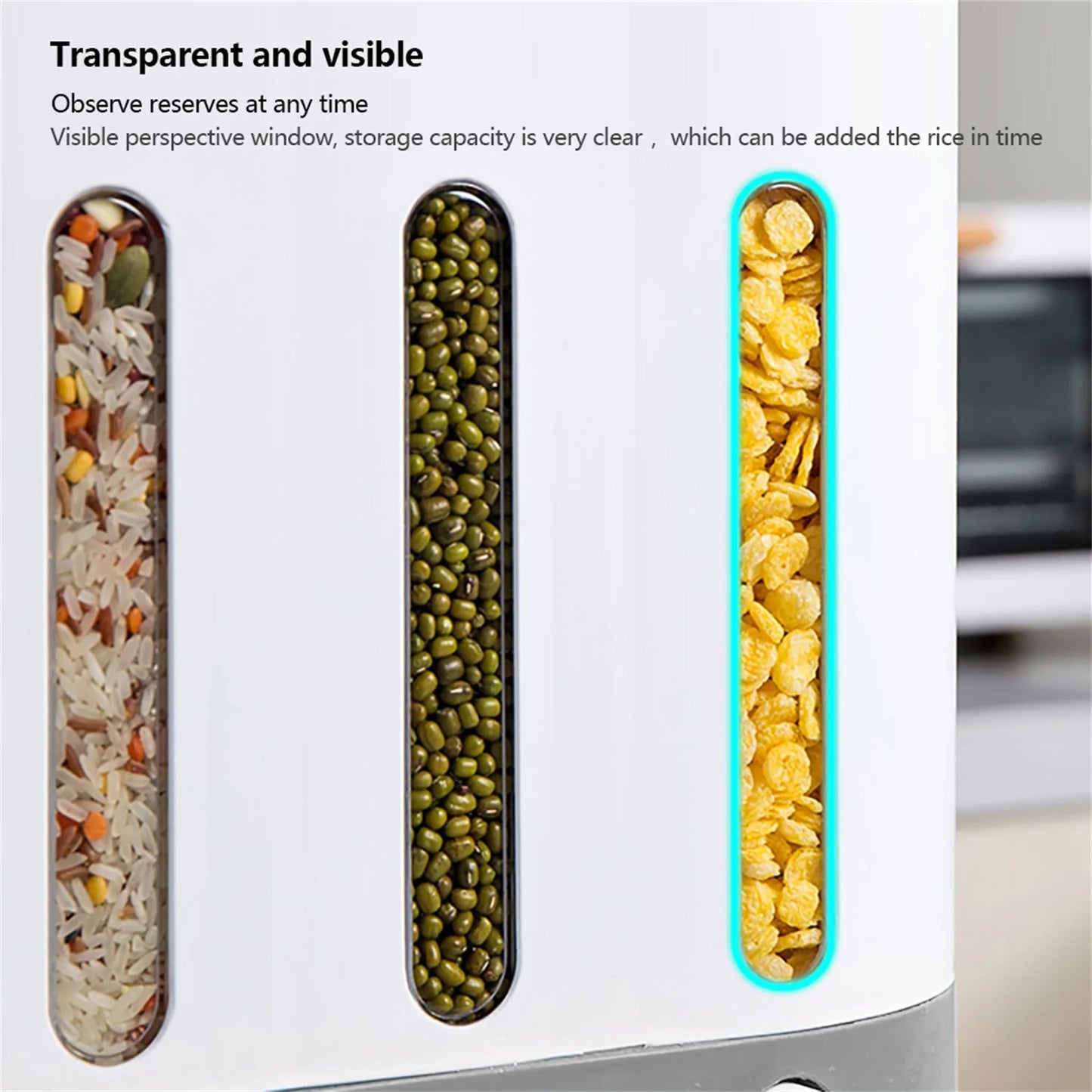Cereal Dispenser Wall Mounted Grain Dispenser