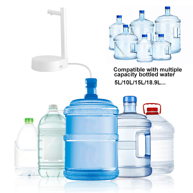 Electric Water Gallon Dispenser – Rechargeable USB Bottle Pump for Desk & Travel | 1800mAh Battery | Type-C Charging