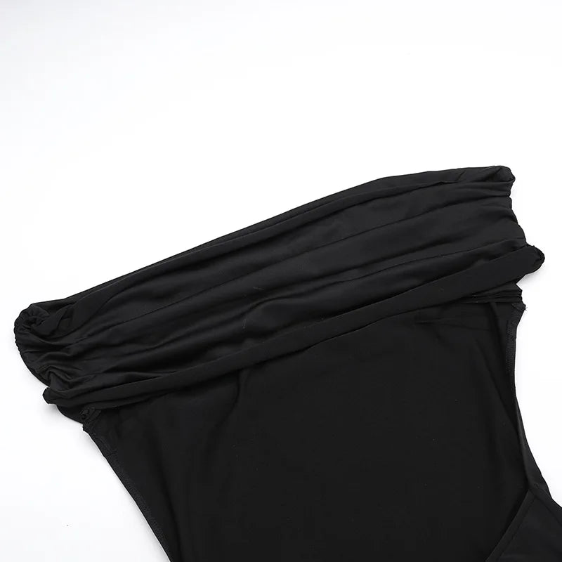 Robe longue sexy sans bretelles et dos nu, élégante