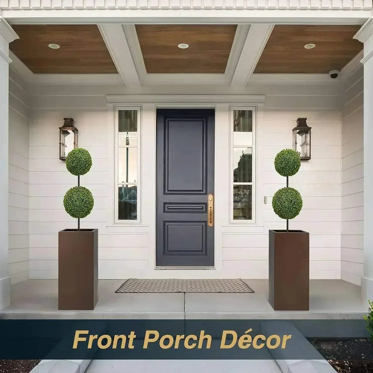 Metallic Heavy Tall Outdoor Indoor Planter Box