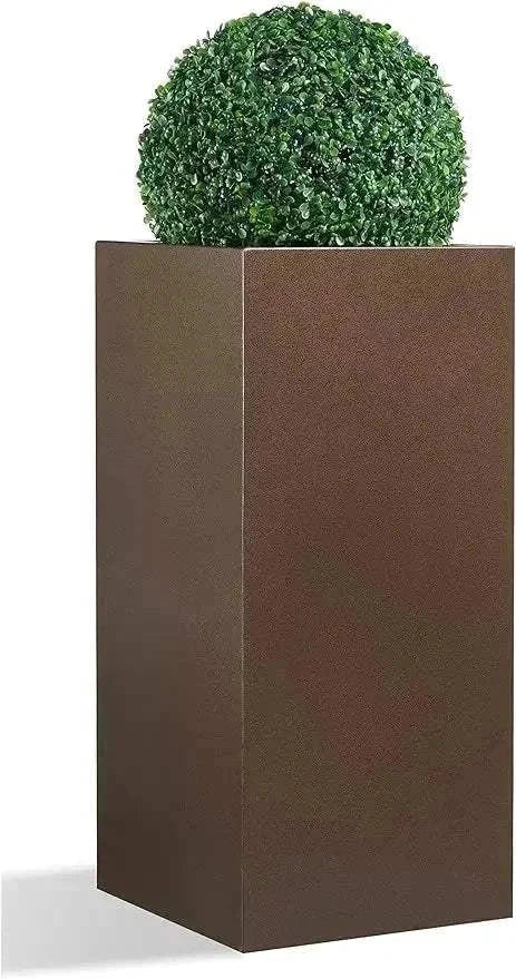 Metallic Heavy Tall Outdoor Indoor Planter Box