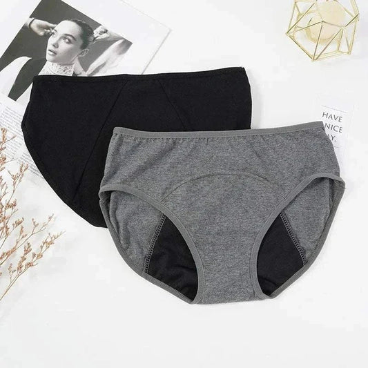 Period underwear set showing comfortable fit and premium cotton blend material