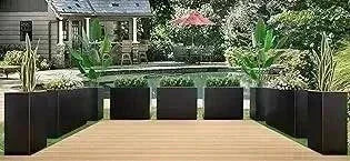 Metallic Heavy Tall Outdoor Indoor Planter Box