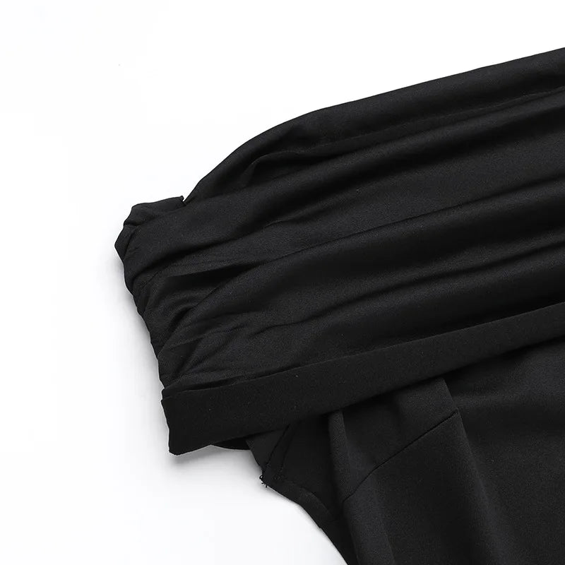 Robe longue sexy sans bretelles et dos nu, élégante
