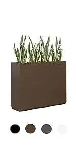 Metallic Heavy Tall Outdoor Indoor Planter Box