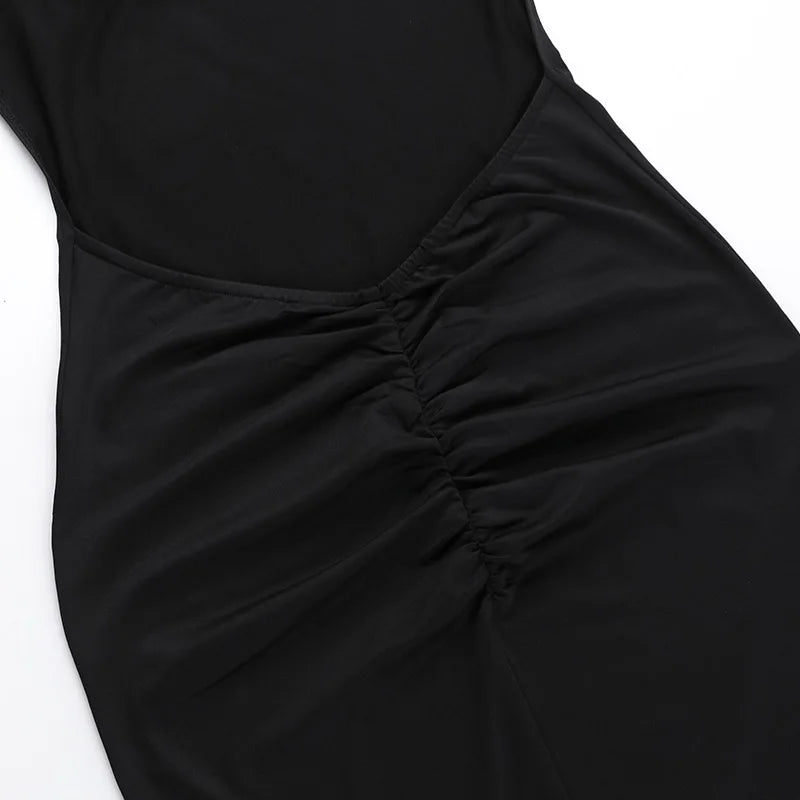 Robe longue sexy sans bretelles et dos nu, élégante