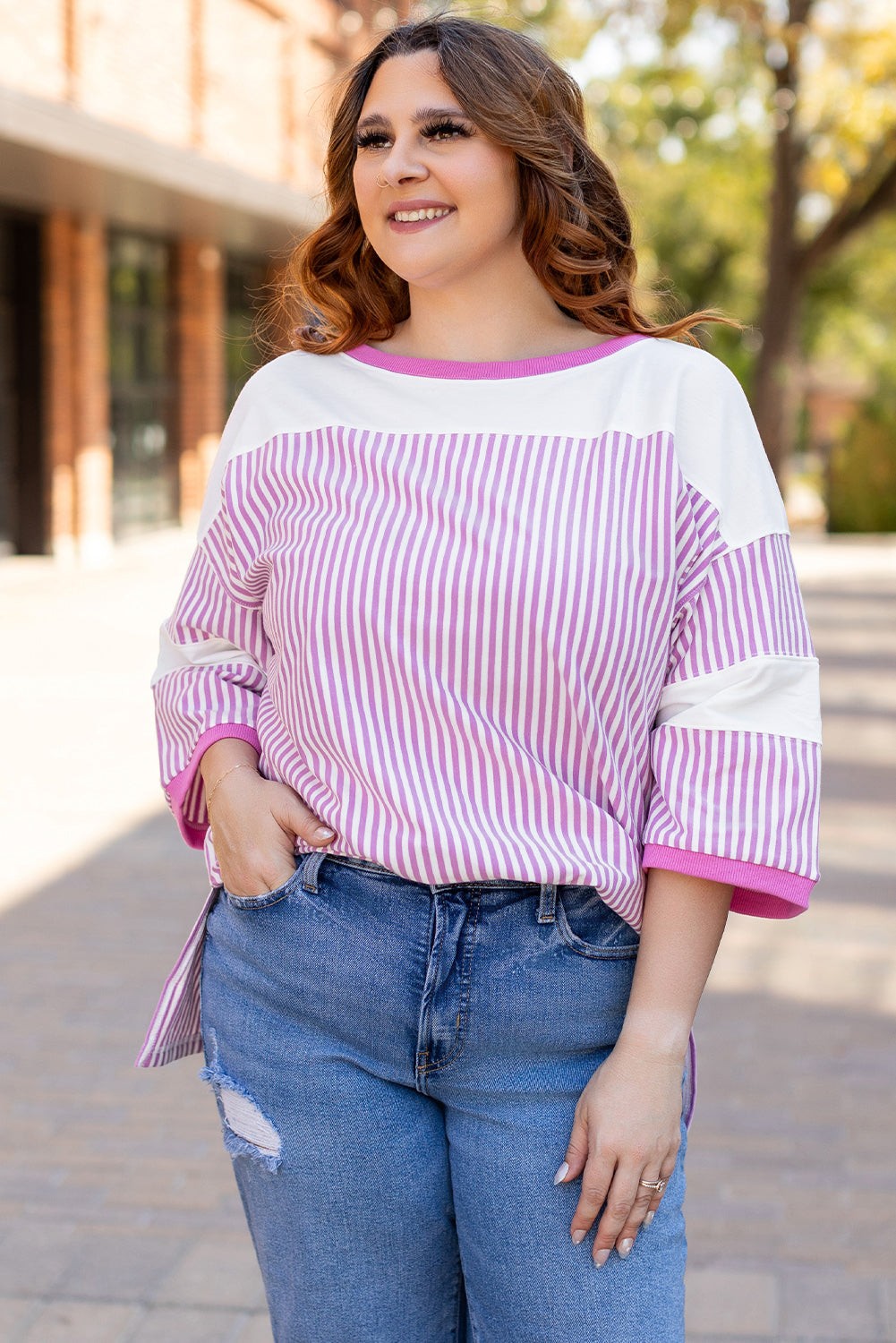 Pink Stripe Patchwork