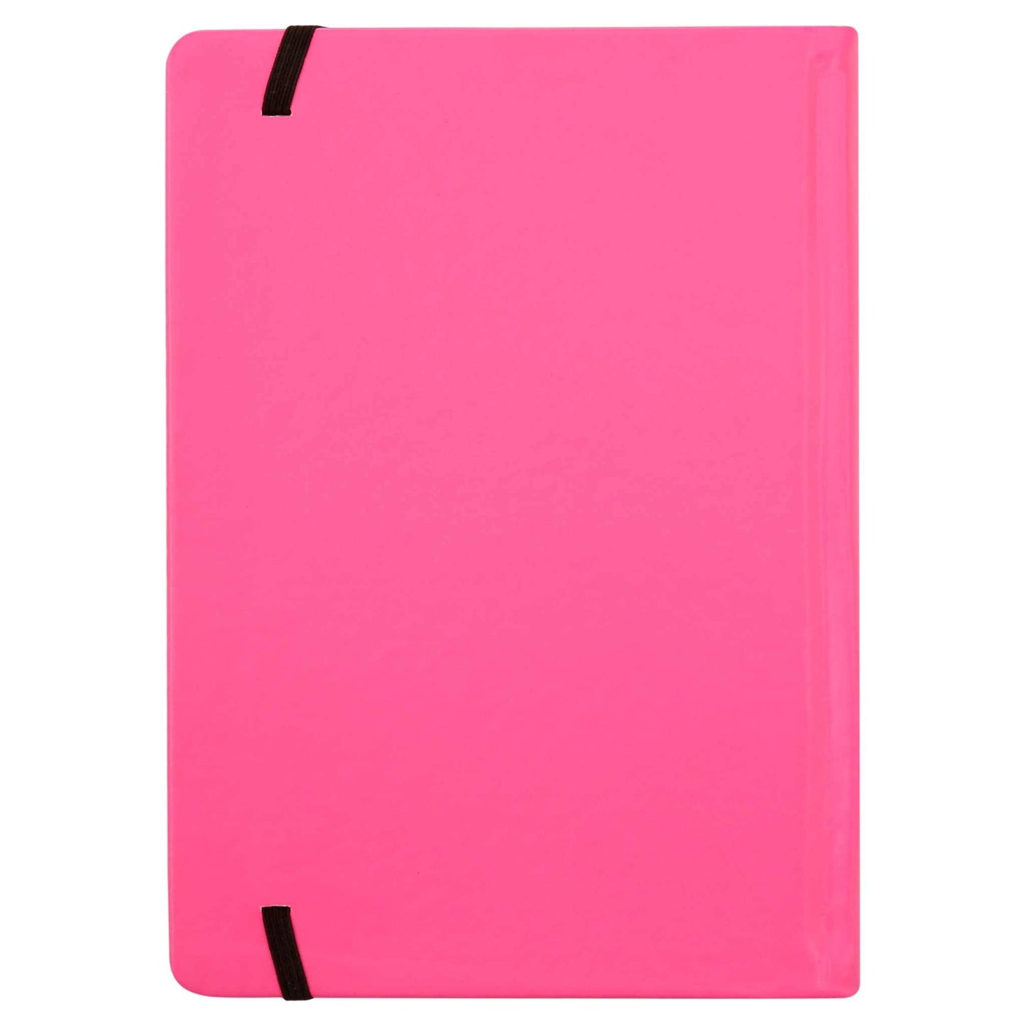 Neon Leatherette Journal, 160 Lined Paper Pages, Pink