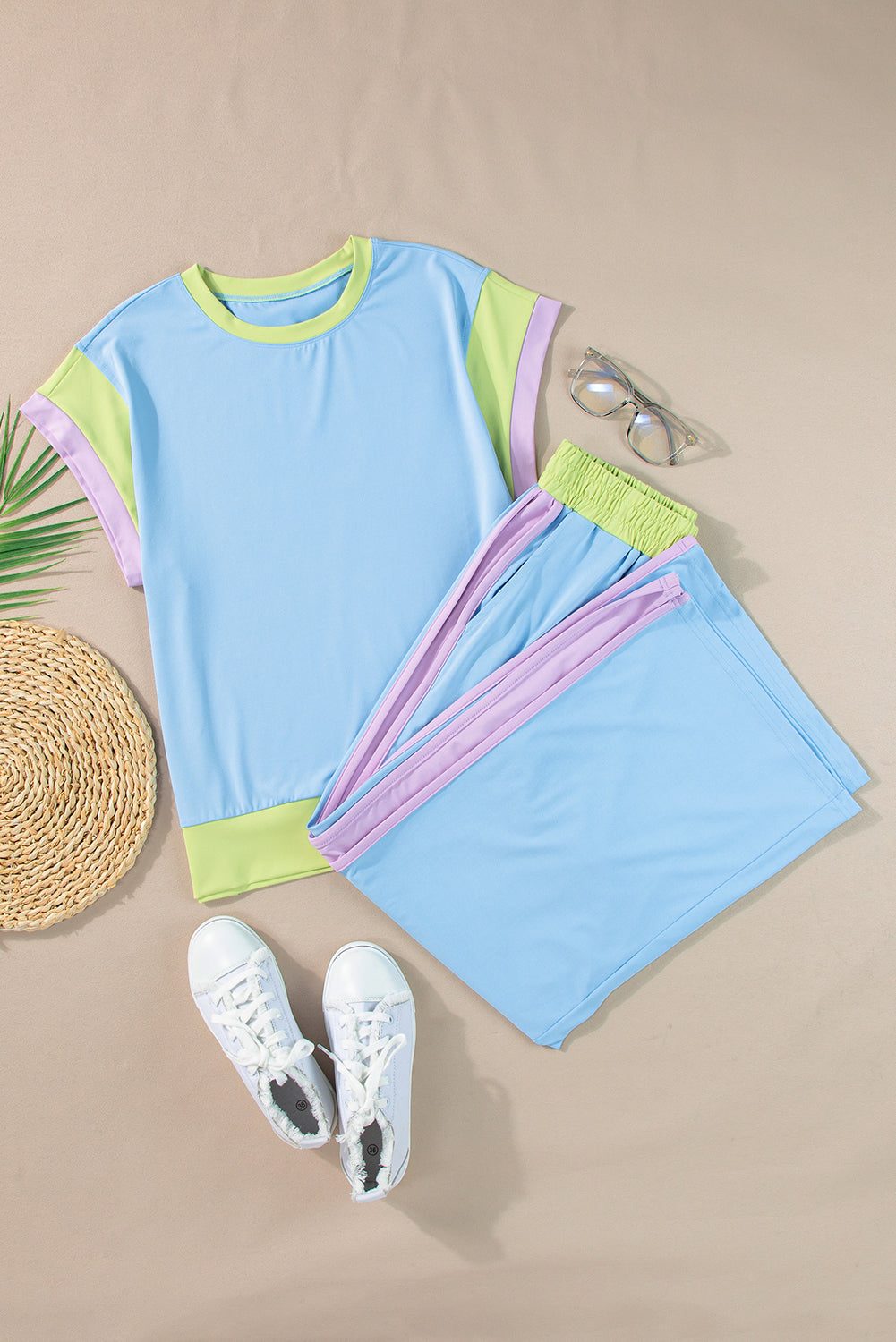 Sky Blue Color Block collection