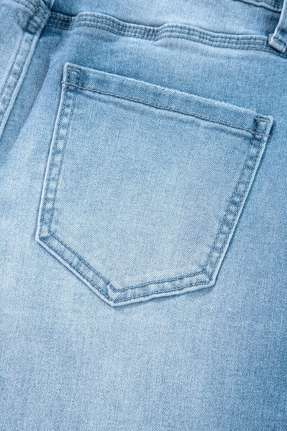 High rise slit leg jeans - right pocket view