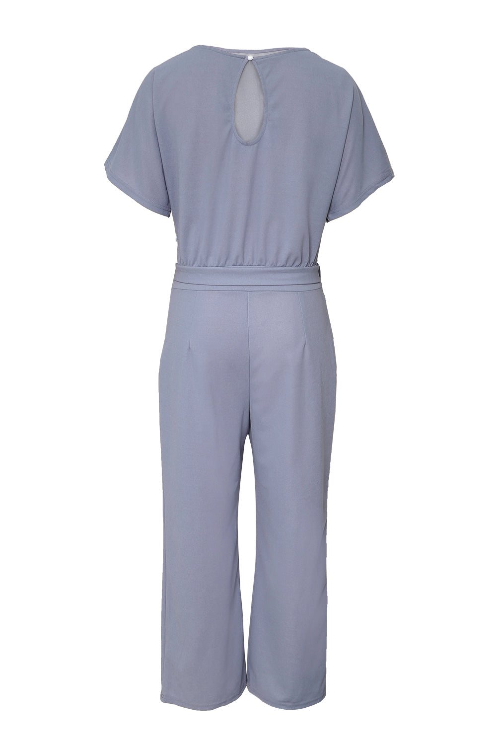 Glam Belted Wide Leg Jumpsuit