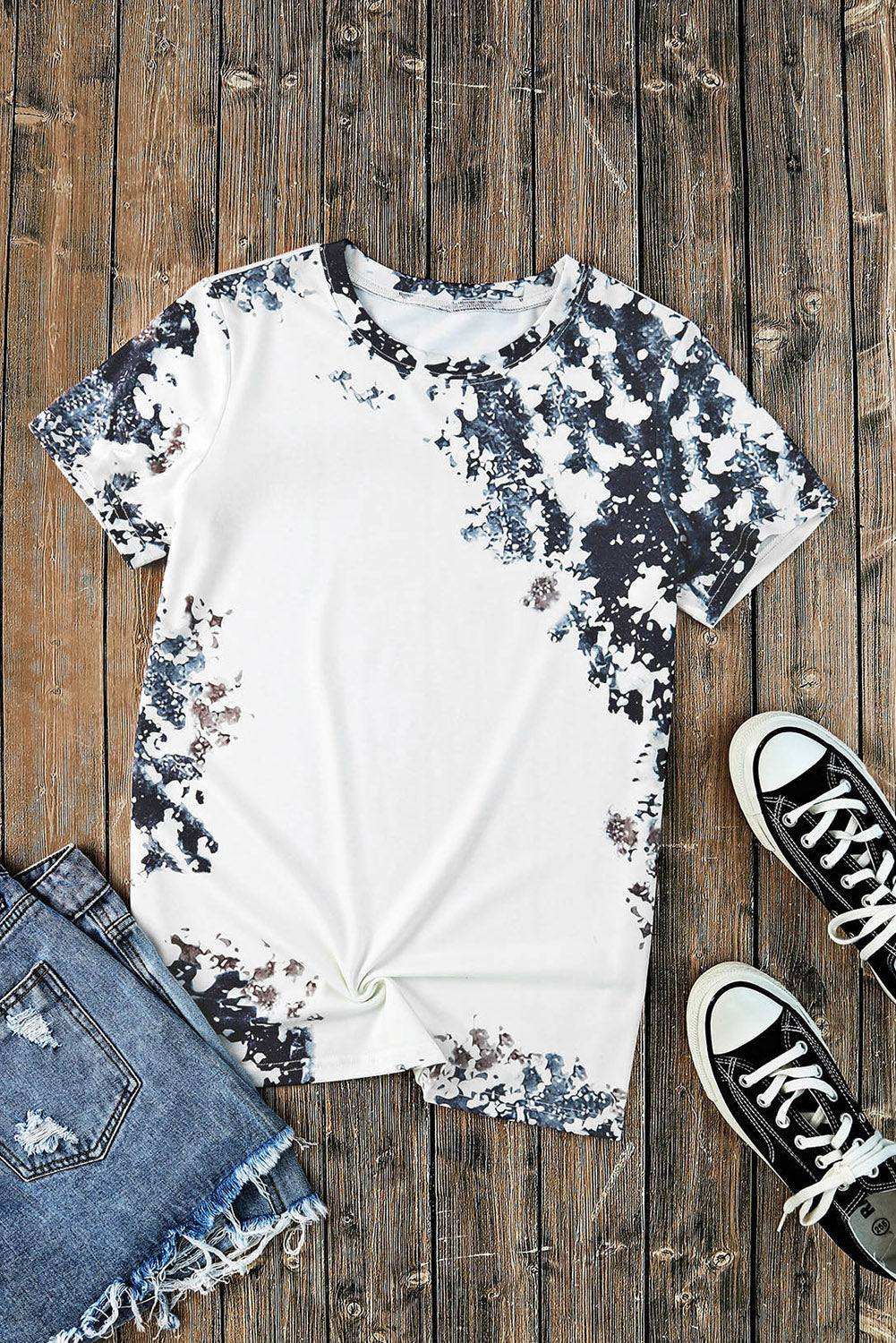 western bleached t-shirt group in a collection