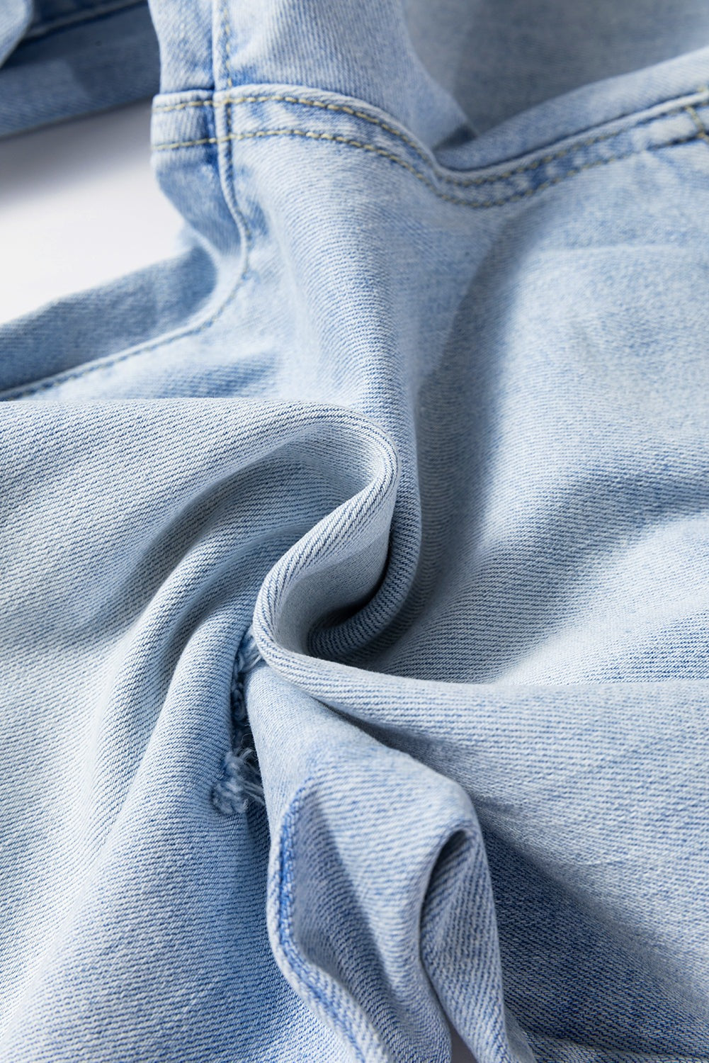 Beau Blue Vintage Light Wash Distressed Flare