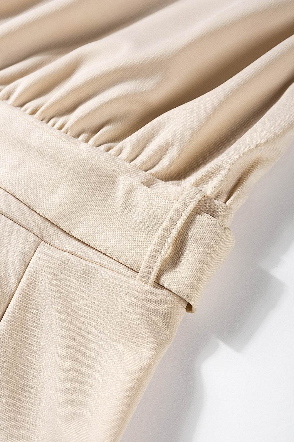 Glam Belted Wide Leg Jumpsuit