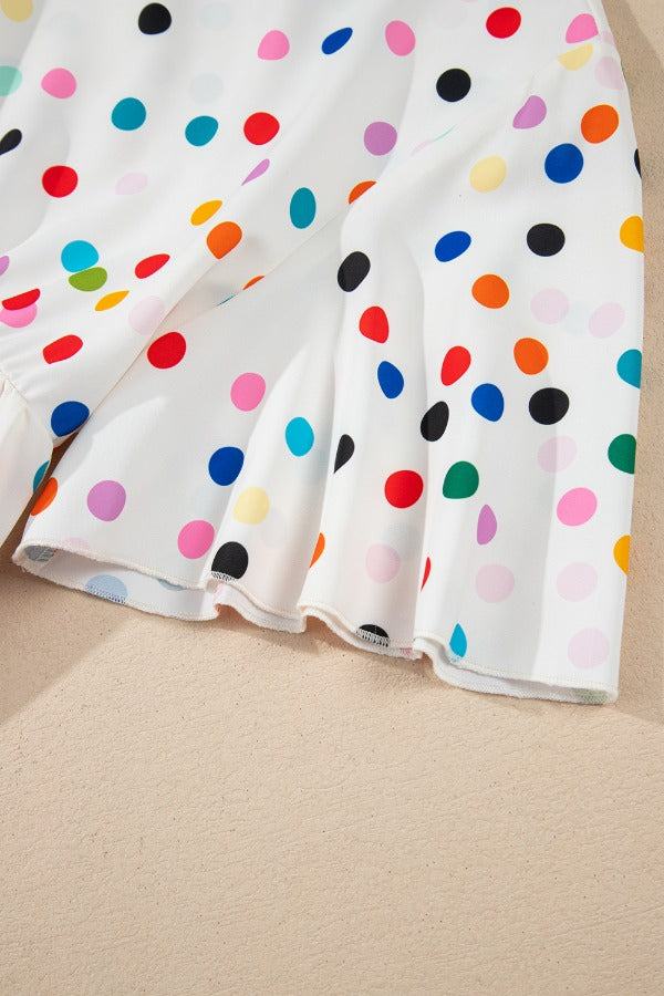 Polka Dot Babydoll Blouse