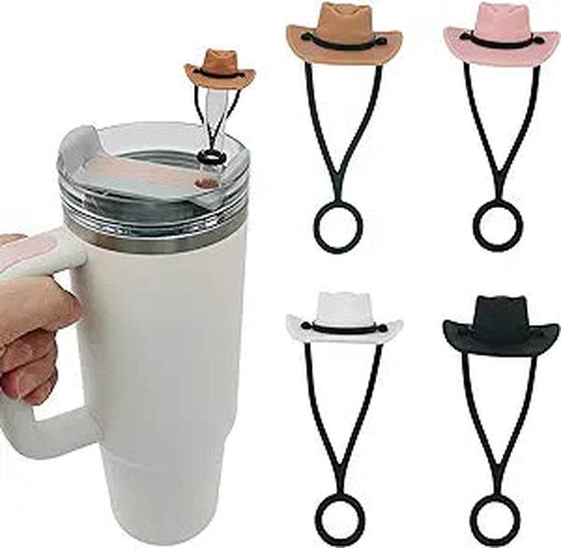Silicone 4 Pack Cowboy Hat Straw Covers Cap