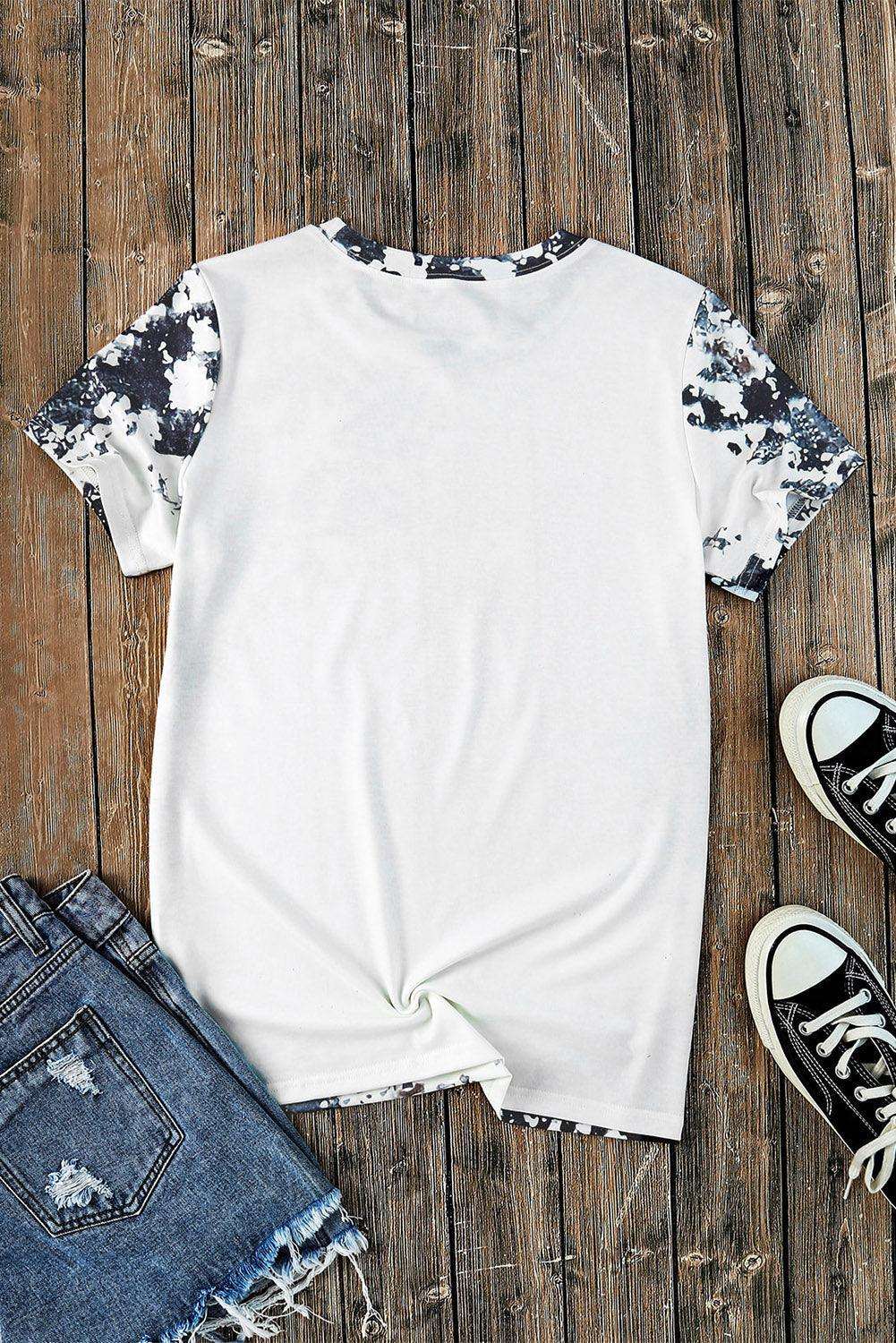 western bleached t-shirt collection back