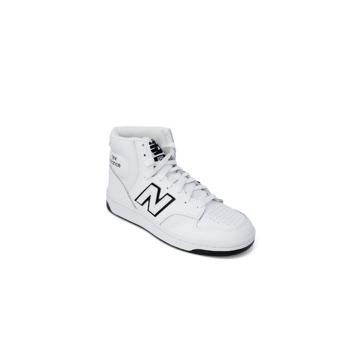 New Balance Women Sneakers - Black Leather Lace-Up Sport Shoes