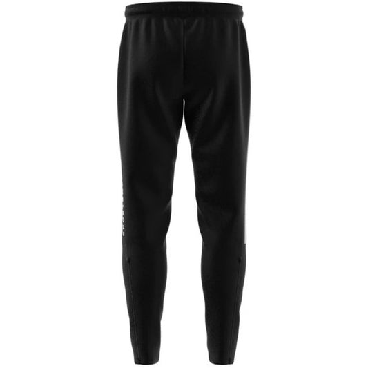 Pantalon de jogging Adidas pour homme – Pantalon de jogging noir imprimé avec taille à lacets et poches, mélange de coton automne/hiver, confort