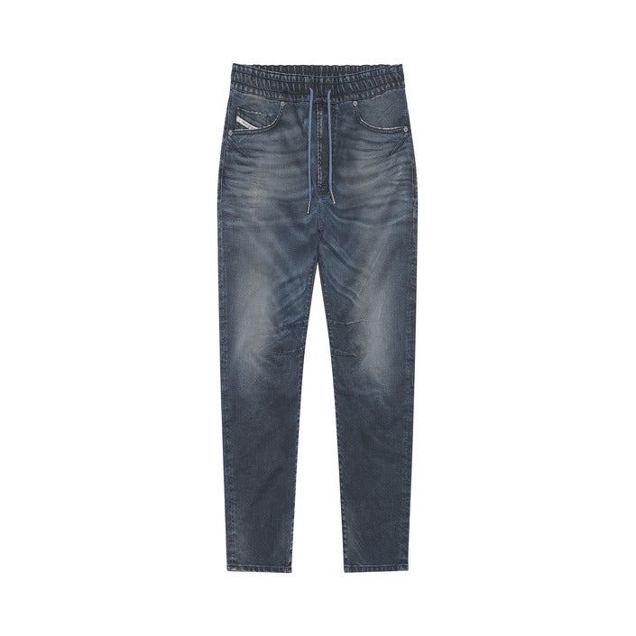 Diesel Men Jeans – Blue Lace-Up Designer Denim with Front & Back Pockets Lightweight Spring/Summer Fit