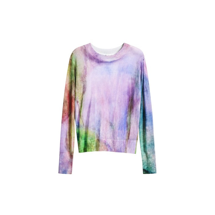 T-shirt Desigual femme – Imprimé lilas à manches longues pour le printemps/été