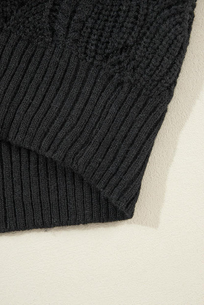 Neck Drop Shoulder Sweater