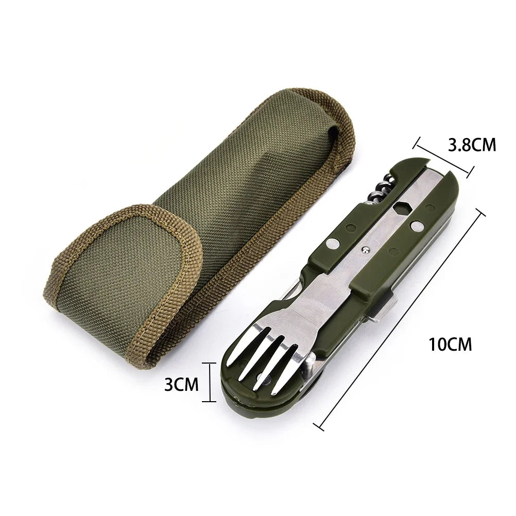 Fork and Spoon Camping Supplies Portable Dinner Knife Set