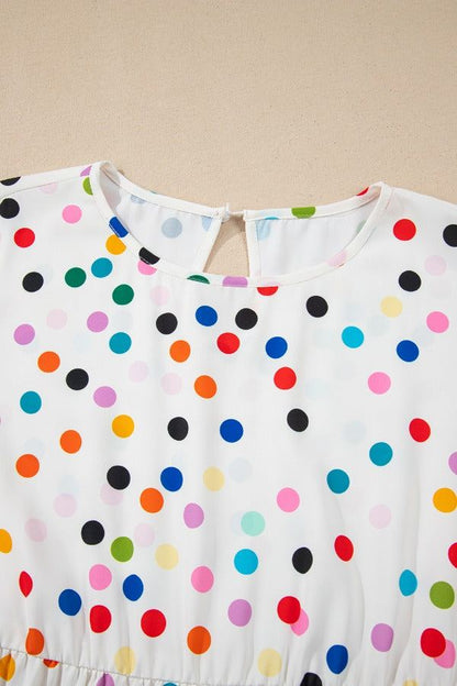 Polka Dot Babydoll Blouse