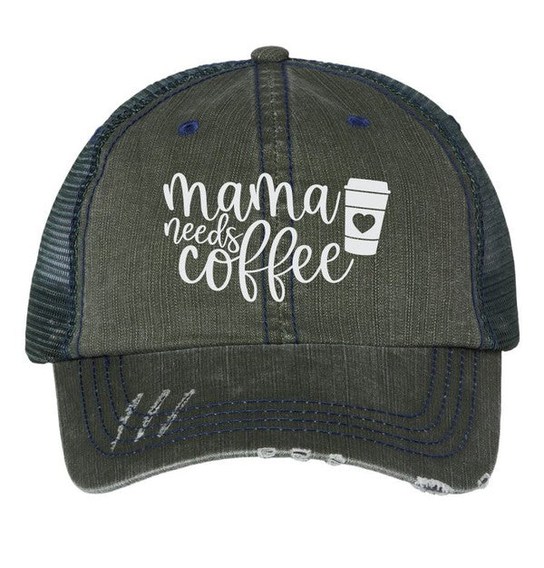 Casquette de camionneur brodée Mama Needs Coffee