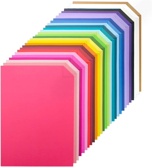 60 Sheets Color Cardstock, 28 Assorted Colors 250 Gsm A4 Size, Double Sided Printed Cardstock Paper, Premium Thick Card Stock for Card Making, Craft, Scrapbooking, Party Decors, Kids School Supplies