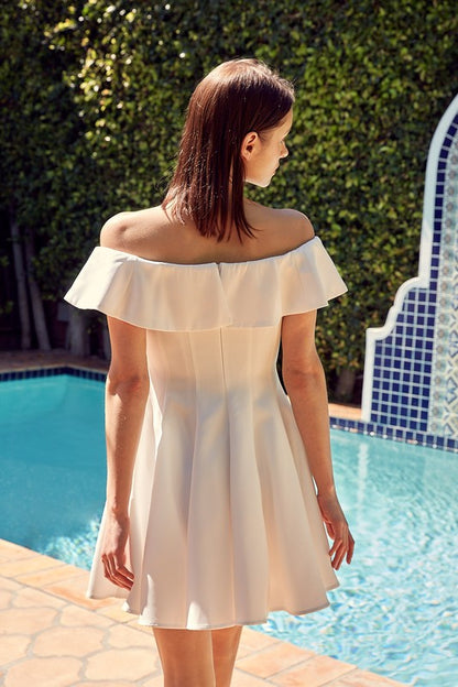 Robe trapèze à volants
