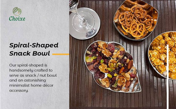 Spiral-Shaped Snack Bowl