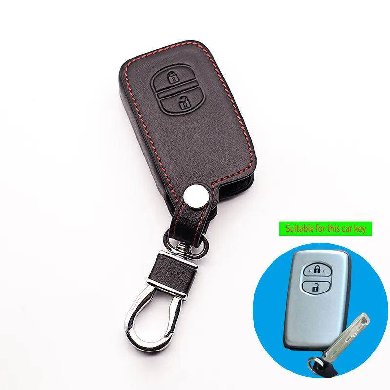 Fob Key Leather Car Key Holder Case Cover